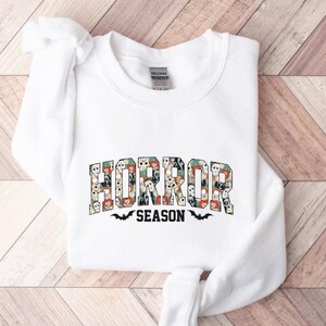 Suéter de temporada de terror / Fanático del terror / Amante del terror / Sudadera de Halloween / Suéter de mujer