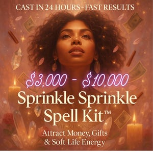 Sprinkle Sprinkle Spell Kit™ | Feminine Wealth Attraction Ritual | Digital Manifestation Download for Soft Life Abundance