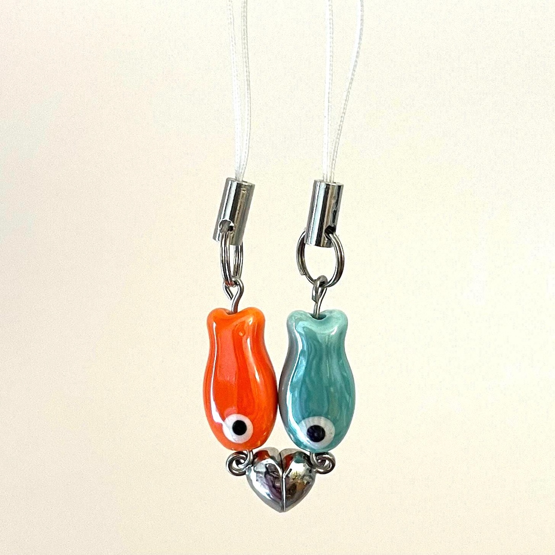 Aribliseza fish magnet keychain met bekenteniskaartje, stel cadeaus