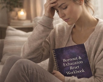 Burnout Recovery Workbook | Emotional Reset | Nervous System Healing Printable | Self-Care Worksheets for Stress, Overwhelm & Mental Health