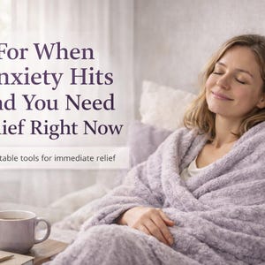 Angst Relief Toolkit | 50 Therapieseiten für Panik & Überwältigung (Instant Download)