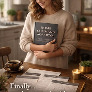 Home Command-werkboek Afdrukbare gezinsagenda met routinecontrolelijsten en planningspagina's