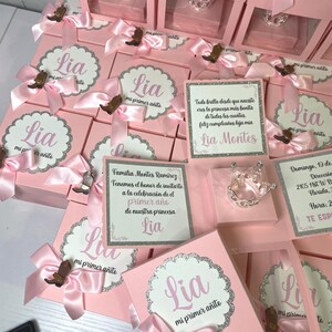 Personalized Explosion Box Invitation | Quinceañera, Wedding or Birthday Invitation Box | Elegant 3D Surprise Box with Name image 4