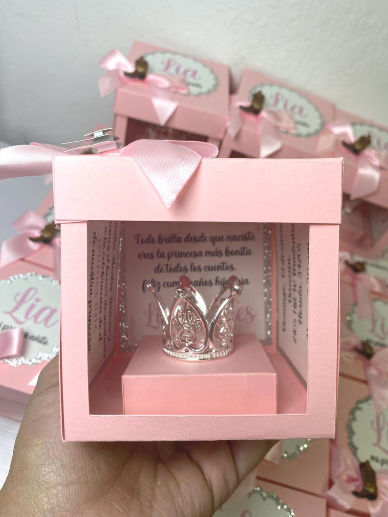 Personalized Explosion Box Invitation | Quinceañera, Wedding or Birthday Invitation Box | Elegant 3D Surprise Box with Name image 2