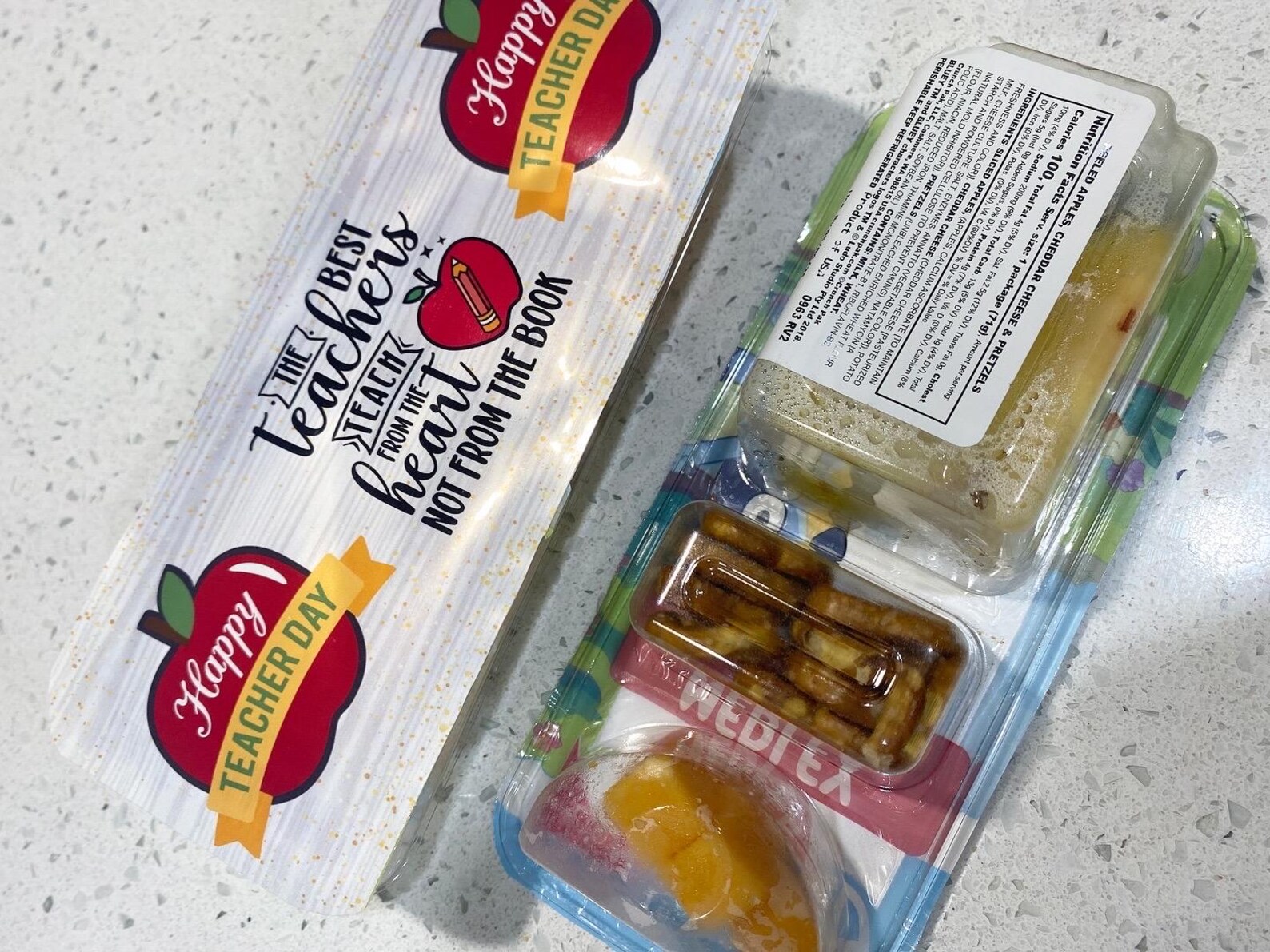 Teacher Appreciation Snack Stickers 3x7” – Pack of 4 | Thank You ...