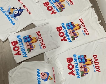 Plim Plim Birthday Family Shirts, Personalized Plim Plim Party Shirts Birthday Boy Outfit, Matching Family Birthday Shirts