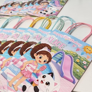 Gabby's Dollhouse Cake Party Favor Bag 8.2" x 5"