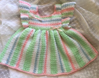 slim fit dress slacks Shop Elle Crochet Green/Pink Dress main image 0