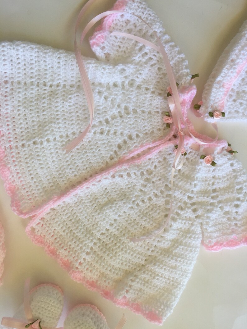 Crocheted Baby Sweater Outfit Crochet Infant Clothes Baby Etsy