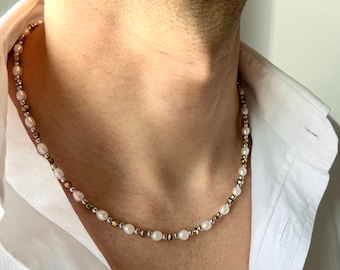 Collana In Ematite Nera Naturale – Perline Tonde – Gioiello Moda Donna Uomo