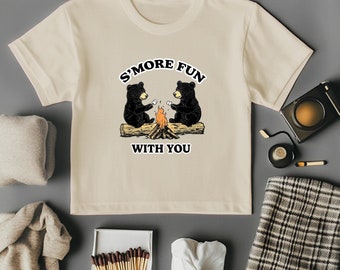 S'more Fun With You Shirt, Bestie Gift, Autumn Camping Shirt, Best Friend S'more Lover Tee, Cozy Campfire T-Shirt, Hiking & Camping Top