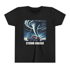 Storm Chaser Childrens T-Shirt - Tornado Graphic Tee for Weather Enthusiasts, - Perfect Gift for Tornado and Storm Lovers