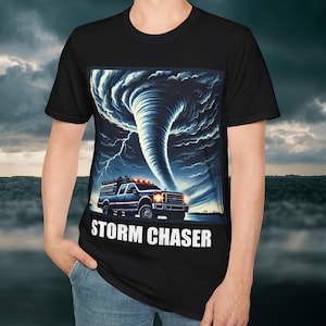 Storm Chaser T-Shirt - Tornado Graphic Tee for Meteorologists, Weather Enthusiasts, & Adventure Seekers - Perfect Gift for Storm Lovers