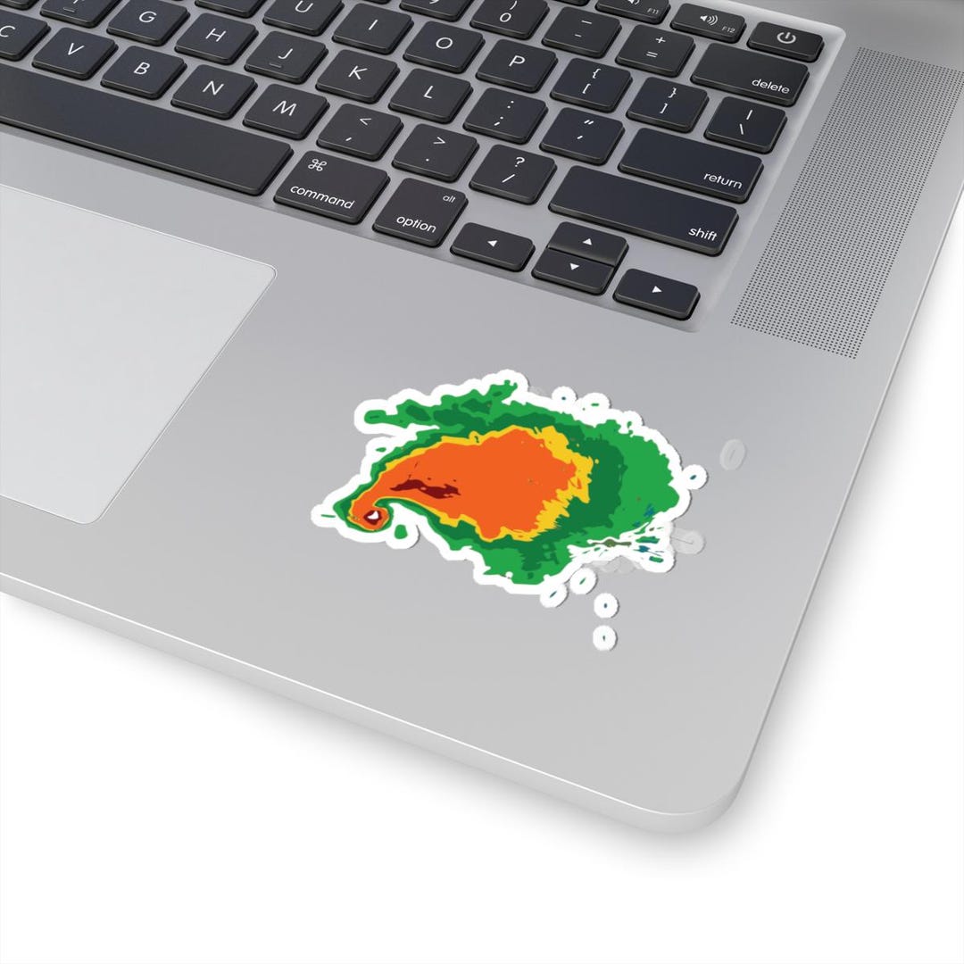 Stormtracker Sticker Hook Echo Weather Radar Sticker for Storm Enthusiasts, Storm Spotters ...