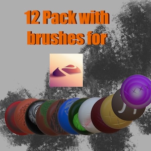 12 Pack with brushes for Nomad Sculpt!