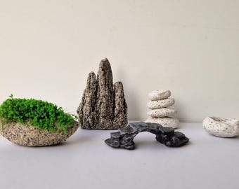 銅製盆栽水石マイクロランドスケープ装飾：馬車2 - Etsy 日本