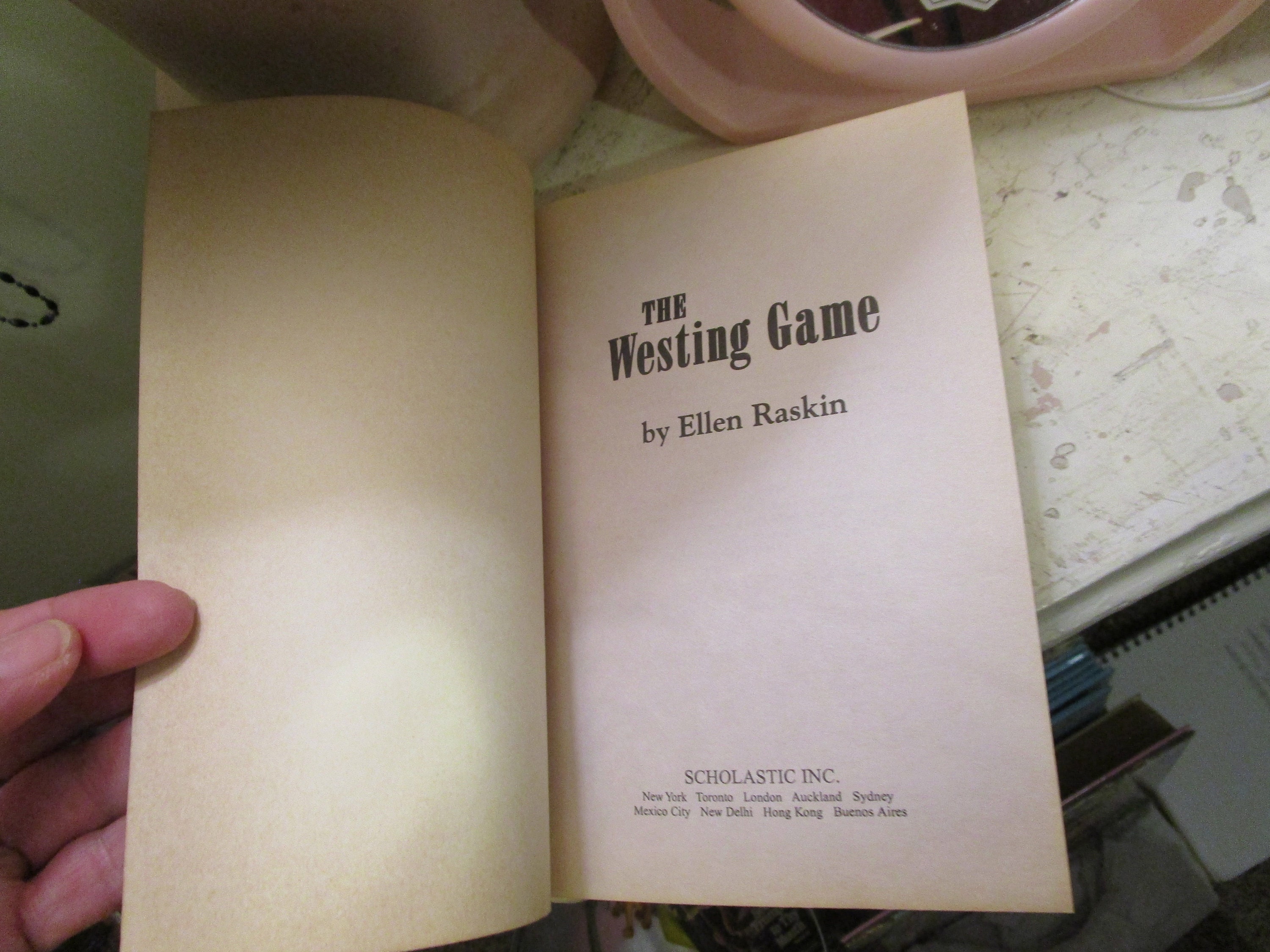1978 Scholastic Book the Westing Game by Ellen Raskin - Etsy