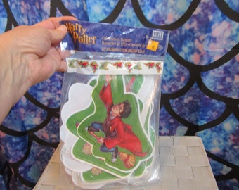 Rare 2000 Warner Bros Hallmark Sealed Harry Potter Celebration Banner 8 Ft 5 Inches Long