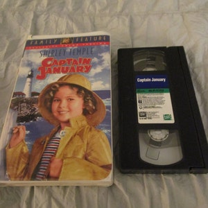 1994 Family Feature Shirley Temple Captain January Exclusive Color Version VHS Rated G 76 Mins
