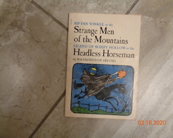 1975 Rip Van Winkle or the Strange Men of the Mountains Legend of Sleepy Hollow or the Headless Horseman by Washington Irving Scholastic