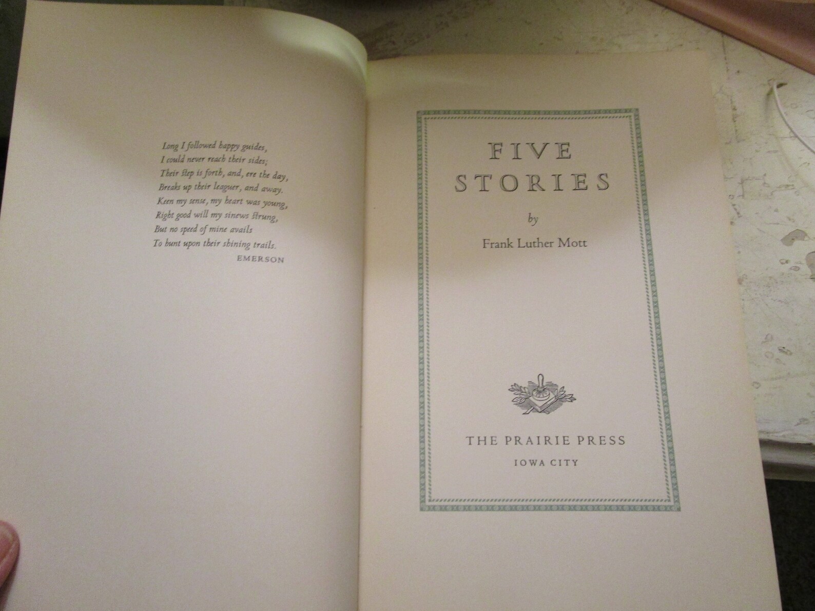 1962 Five Stories de Frank Luther Mott Authographed by the Etsy France
