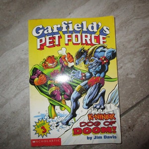 1998 Garfield&#39;s Pet Force K-Niner Dog Of Doom! By Jim Davis Book 3 Scholastic