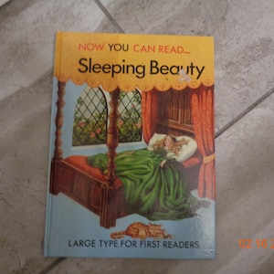 1984 Now You Can Read Sleeping Beauty Large Type For First Readers Story Adapted by Lucy Kincaid Illustrated by Gillian Embleton