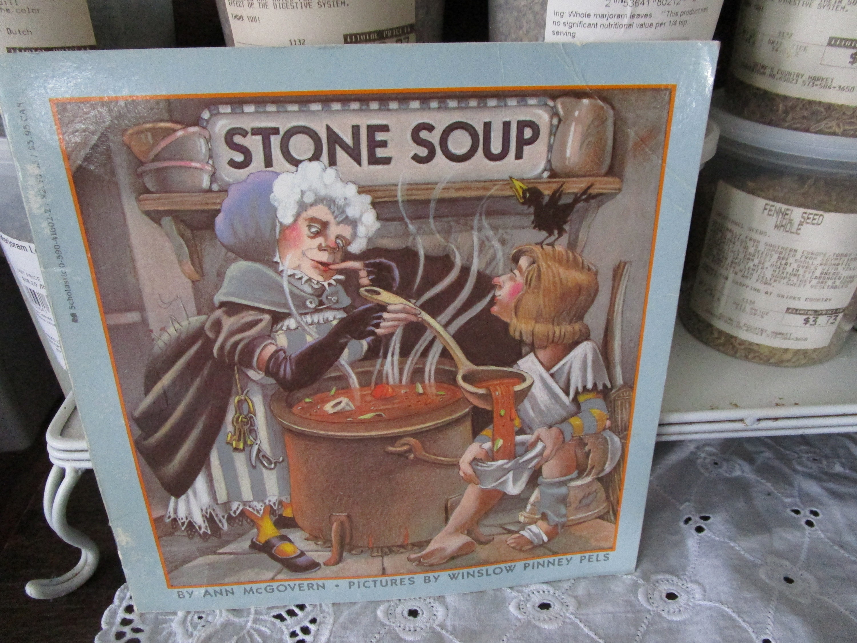 1986 Scholastic SC Book Stone Soup by Ann Mcgovern Pictures by