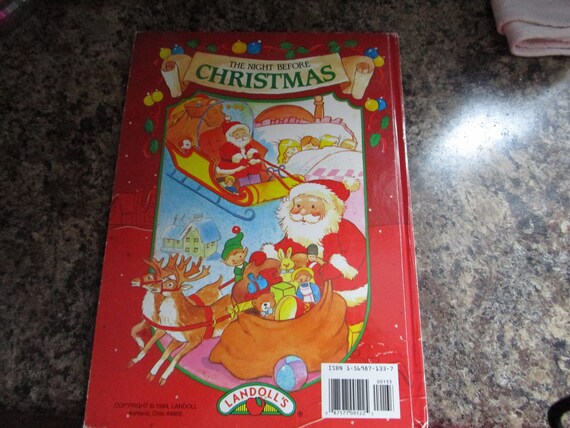 1994 the Night Before Christmas Lg HB Book Illustrated by Ken