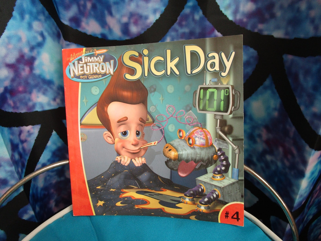 2003 the Adventures of Jimmy Neutron Boy Genius Sick Day SC Book