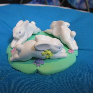 Vintage Easter Bunny Rabbit Cake Topper or Decoration