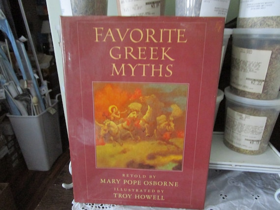 1989 First Scholastic Printing Large HB Book W/dj Favorite Greek