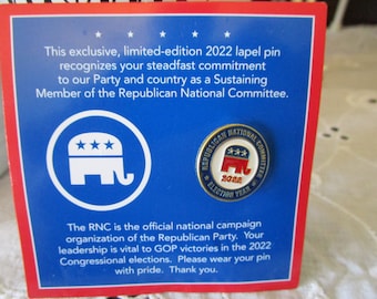 Republican Party Lapel Pin Never Used