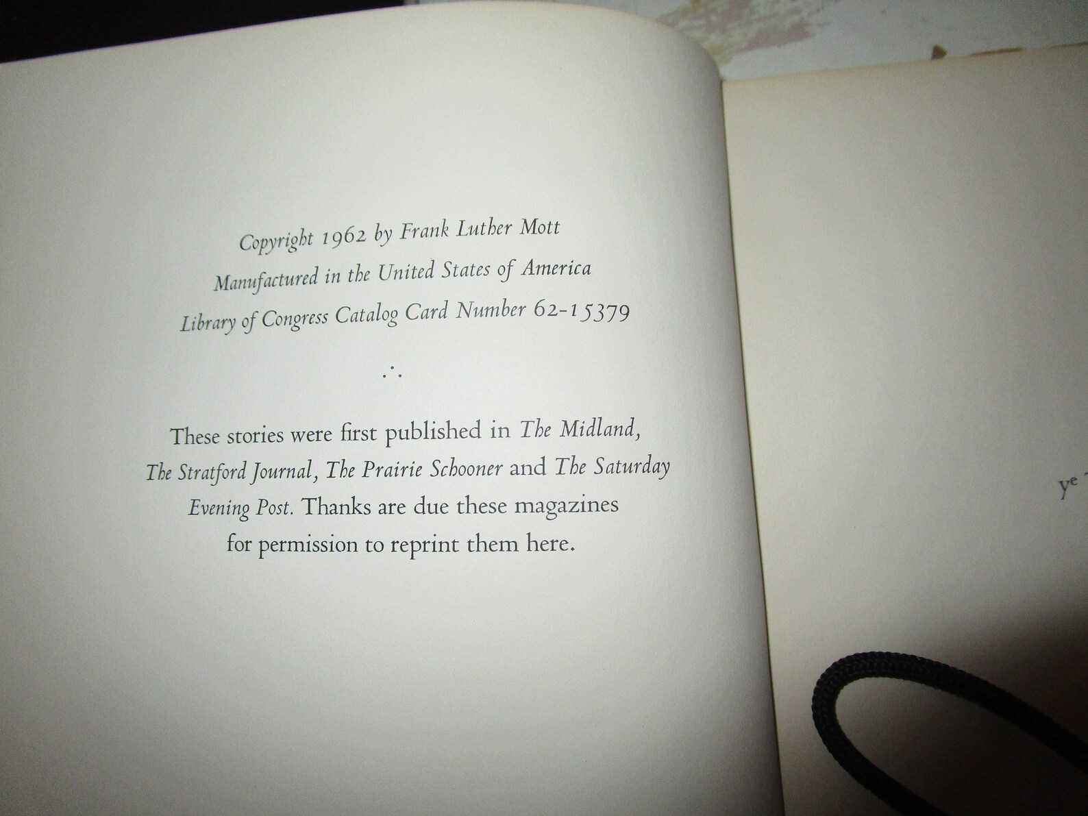 1962 Five Stories de Frank Luther Mott Authographed by the Etsy France