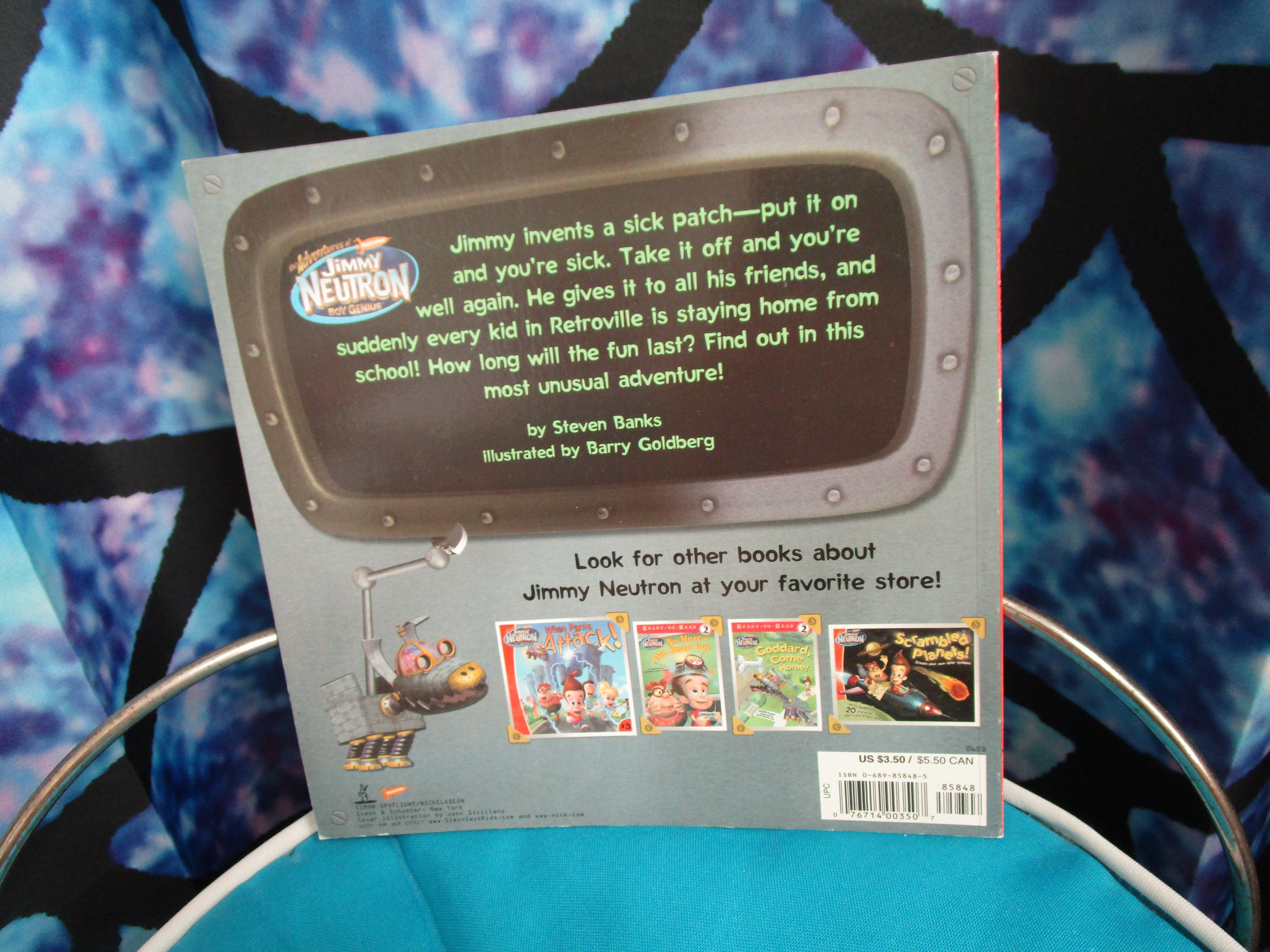 2003 the Adventures of Jimmy Neutron Boy Genius Sick Day SC Book