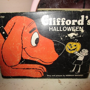 1966 Clifford&#39;s Halloween Story and Pictures by Norman Bridwell TW927 SC Scholastic Book