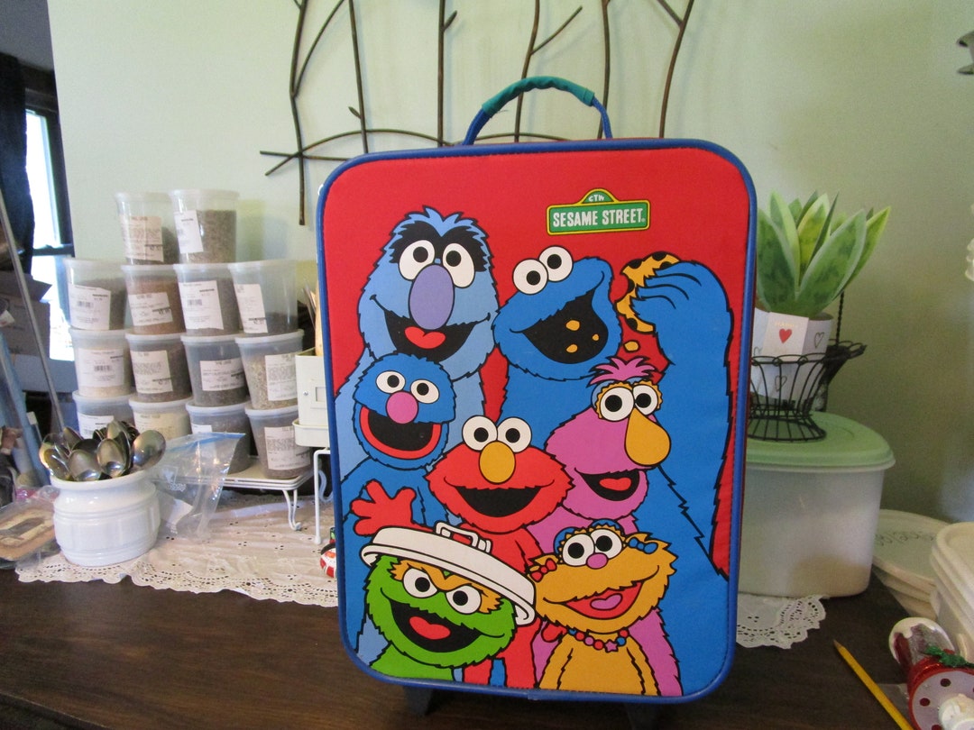 Vintage Sesame Street 寝袋 Vintage Big Bird Sesame Street Yellow Sleeping Bag Folds