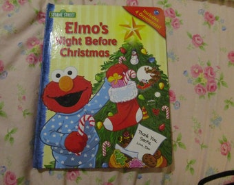 Sesame Street Elmo's Night Before Christmas HB Book with 4 Ornaments