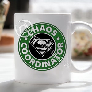 Chaos Coordinator - Vinyl Decal for Coffee Mug | Decal only - Mug NOT INCLUDED