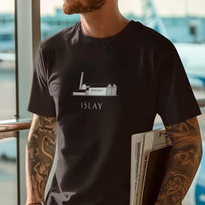 Islay Whisky T-shirt Scotch Whisky Liebhaber Shirt Schottland Single Malt Tshirt Geschenk für Whiskytrinker Destillerie Shirt Geschenk für Ehemann