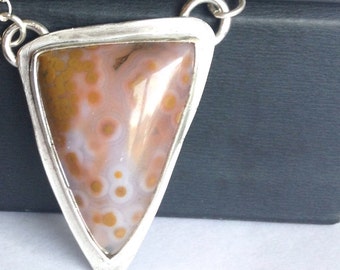 Peach Ocean Jasper Necklace