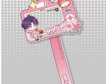 Kärlek och djuprymden akryl incheckningspinne, handhållen pinne