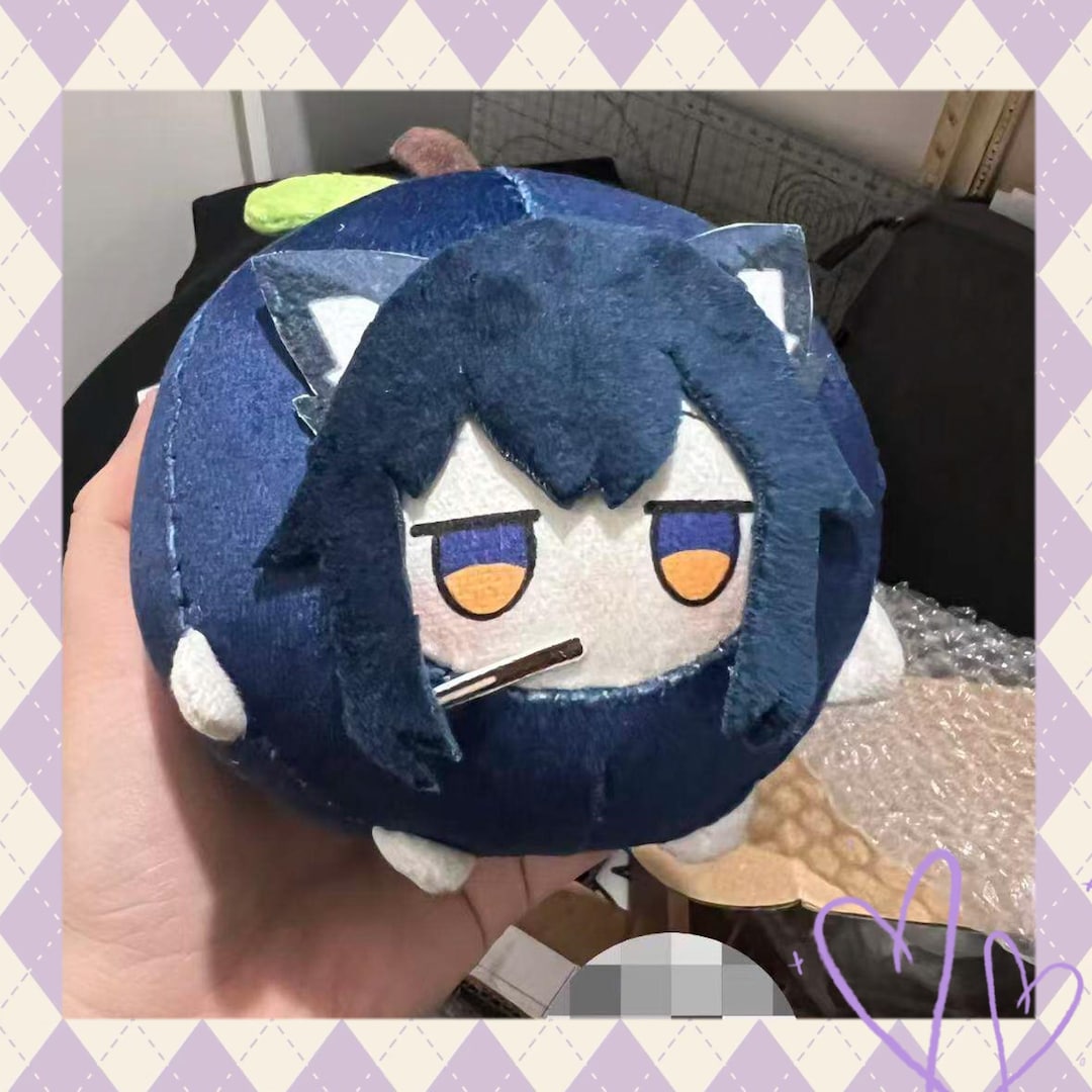アークナイツ テキサス＆ラップランド フルーツぬいぐるみ、10cm