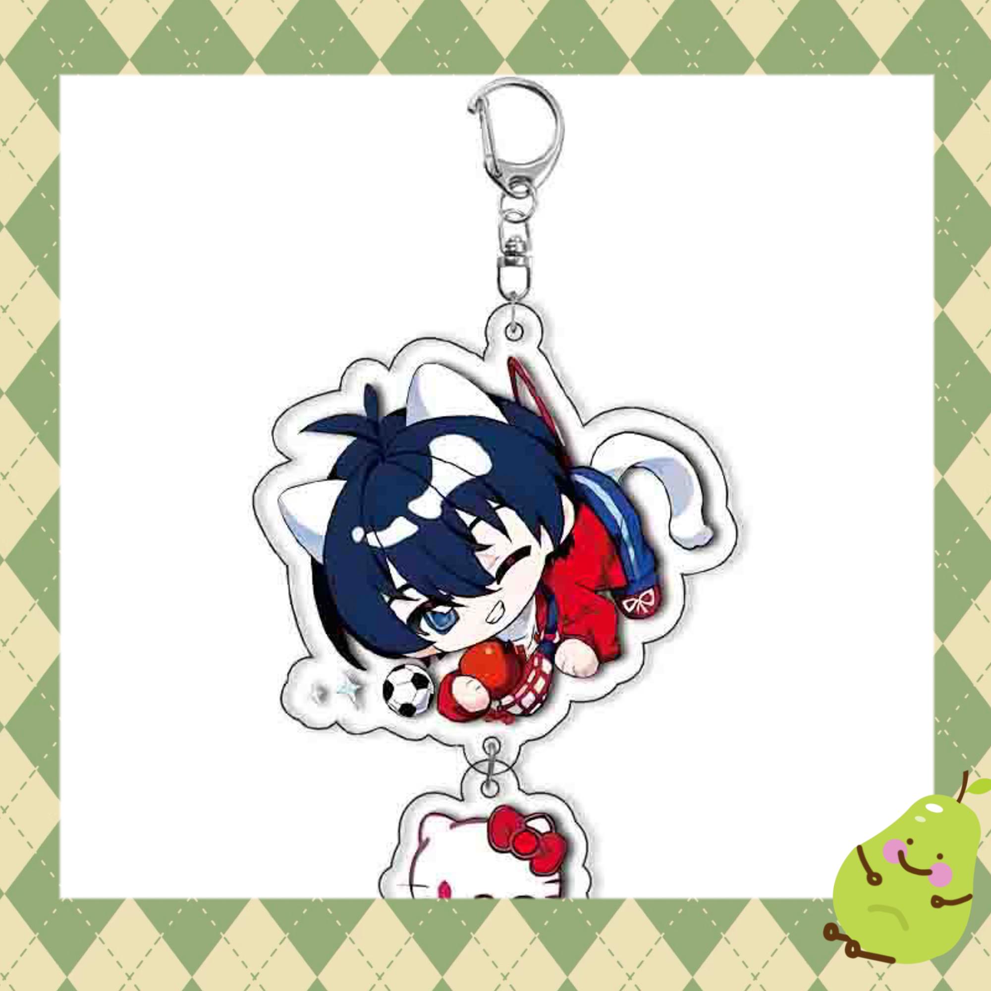 Blue Lock Acrylic Keychain,fan Gift,q-version Keychain - Etsy