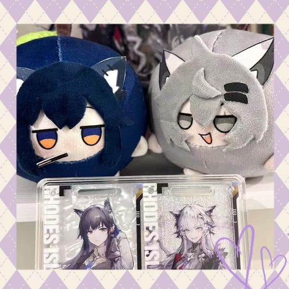 アークナイツ テキサス＆ラップランド フルーツぬいぐるみ、10cm
