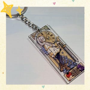 Frieren Acrylic Keychain,Himmel Anime Pendant