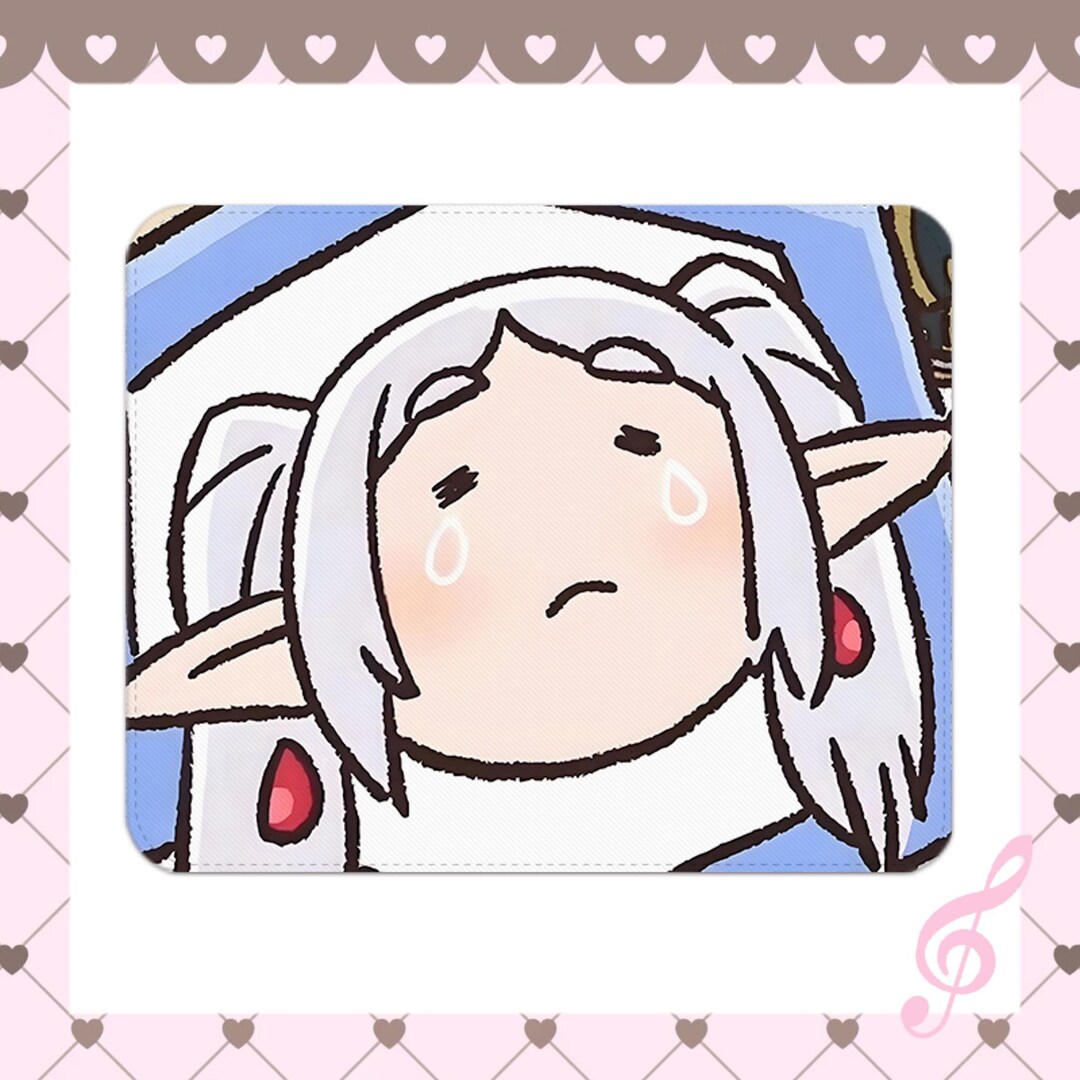 Frieren Sad Crying Chibi Mouse Pad,desktop Decor - Etsy