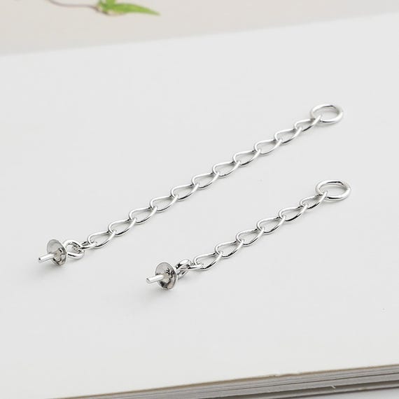 S925 Sterling Silver Platinum-plated Leather Rope Buckle With