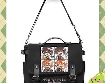 Bungo Stray Dogs Dazai & Chuuya  Large Capacity Crossbody School Bag