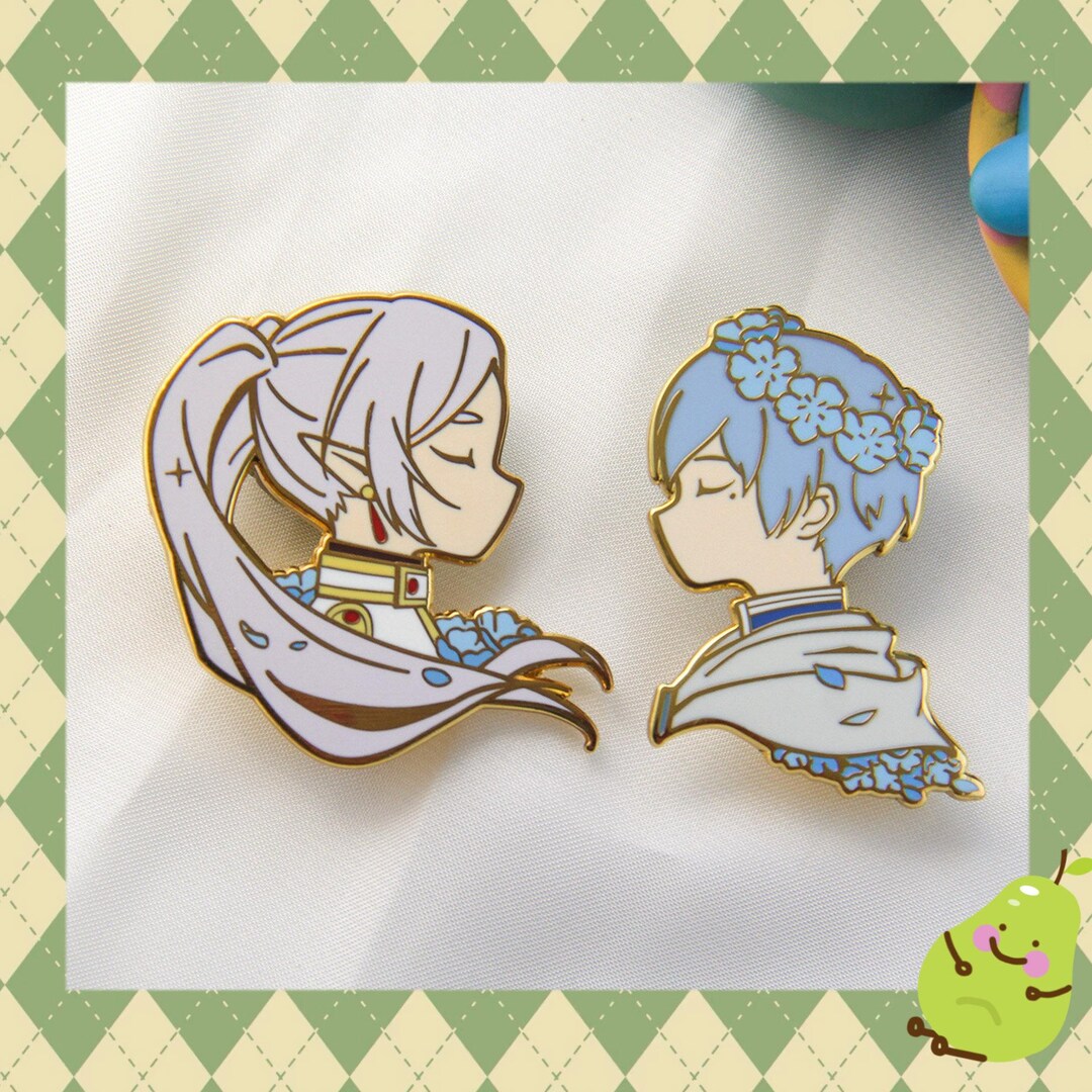 Lot De 4 Badges Frieren – épingles En Métal, Accessoires Cosplay Et Sac à Dos